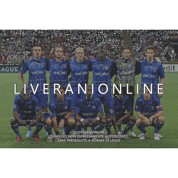 MILANO 15.09.2010-CHAMPIONS LEAGUE MATCH GROUP G MILAN - AJ AUXERRE 2:0 NELLA FOTO FORMAZIONE AUXERRE-IRENEUSZ JELEN JEAN-PASCAL MIGNOT STEPHANE GRICHTING ADAMA COULIBALY OLIVIER SORIN VALTER BIRSA DENNIS OLIECH CEDRIC HENGBART STEEVEN LANGIL DELVIN NDINGA BENOIT PEDRETTI FOT. PIOTR KUCZA/NEWSPIX.PL/AG ALDO LIVERANI ONLY ITALY 