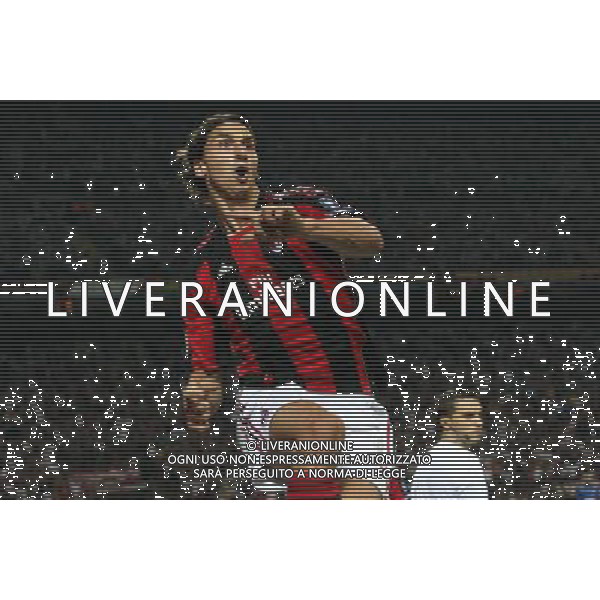 MILANO 15.09.2010-CHAMPIONS LEAGUE MATCH GROUP G MILAN - AJ AUXERRE 2:0 NELLA FOTO ZLATAN IBRAHIMOVIC - GOL NA 1:0 FOT. PIOTR KUCZA/NEWSPIX.PL/AG ALDO LIVERANI ONLY ITALY 