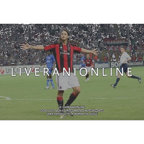 MILANO 15.09.2010-CHAMPIONS LEAGUE MATCH GROUP G MILAN - AJ AUXERRE 2:0 NELLA FOTO ZLATAN IBRAHIMOVIC FOT. PIOTR KUCZA/NEWSPIX.PL/AG ALDO LIVERANI ONLY ITALY 