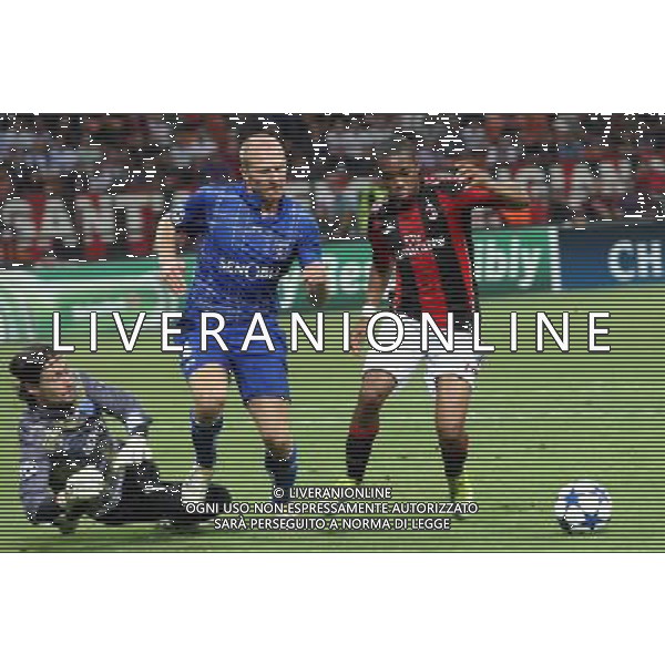MILANO 15.09.2010-CHAMPIONS LEAGUE MATCH GROUP G MILAN - AJ AUXERRE 2:0 NELLA FOTO OLIVIER SORIN STEPHANE GRICHTING ROBINHO FOT. PIOTR KUCZA/NEWSPIX.PL/AG ALDO LIVERANI ONLY ITALY 