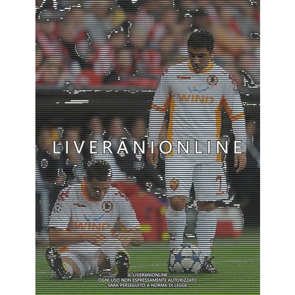UEFA Champions League 2010/2011 Gruppo E Monaco (Germania) - 15.09.2010 Bayern Monaco-Roma Nella Foto:David PIZARRO-Aleandro ROSI /Ph.Vitez-Ag. Aldo Liverani