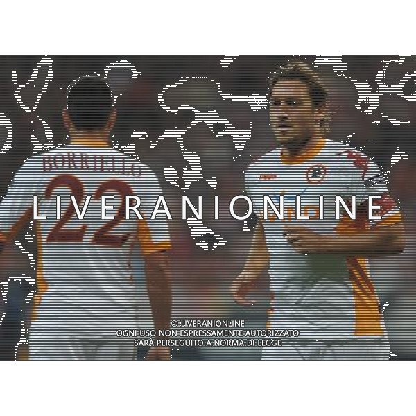 UEFA Champions League 2010/2011 Gruppo E Monaco (Germania) - 15.09.2010 Bayern Monaco-Roma Nella Foto:Francesco TOTTI-Marco BORRIELLO /Ph.Vitez-Ag. Aldo Liverani