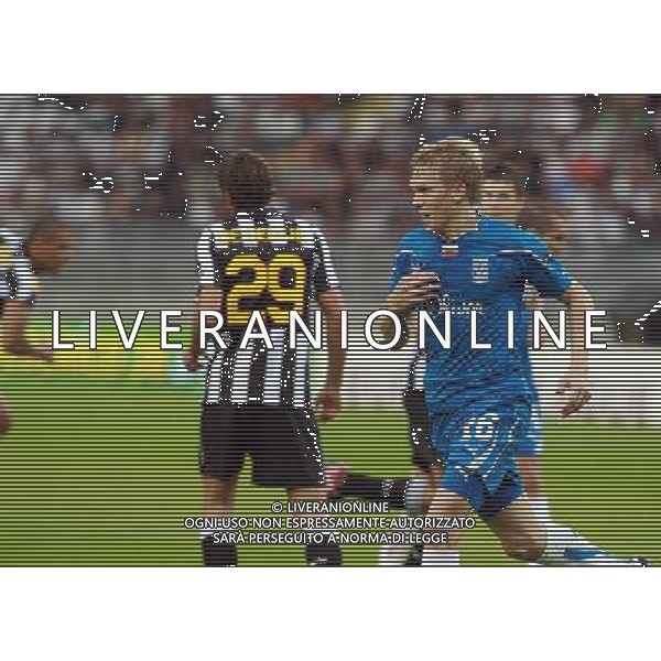 TORINO 16/09/2010 UEFA EUROPA LEAGUE 2010-2011 - PARTITA JUVENTUS vs LECH POZNAN nella foto: ARTJOMS RUDNEVS esultanza ©  JERZY KLESZCZ / NEWSPIX.PL - AG. ALDO LIVERANI SAS italy only *** Local Caption *** 