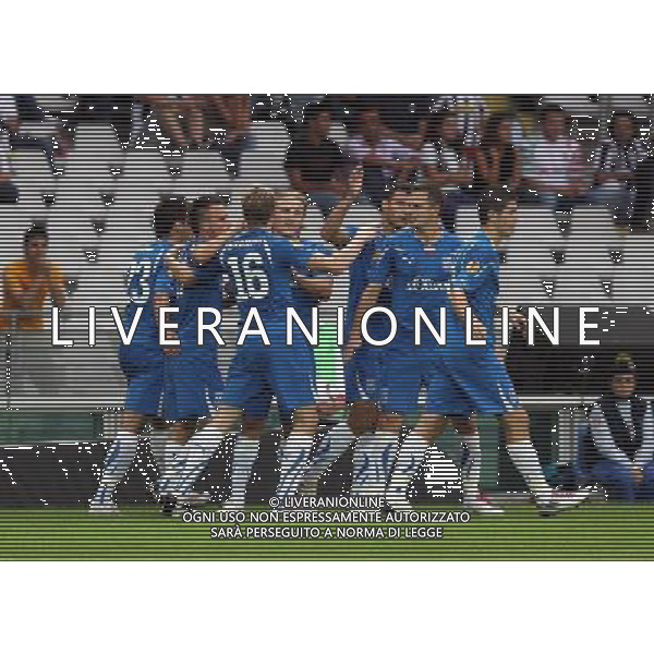 TORINO 16/09/2010 UEFA EUROPA LEAGUE 2010-2011 - PARTITA JUVENTUS vs LECH POZNAN nella foto : esultanza LECH POZNAN dopo il gol ©  Maciej Nowaczyk / Newspix.pl- AG. ALDO LIVERANI SAS italy only *** Local Caption *** 