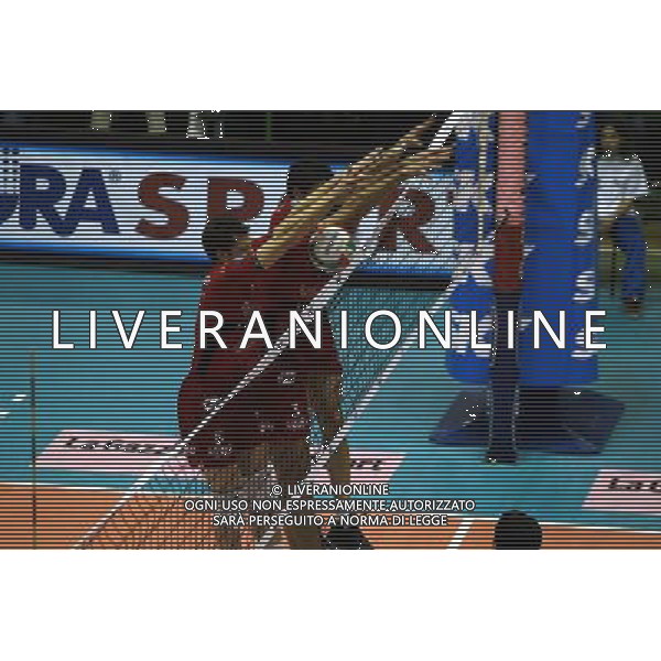 FIRENZE 15/2/2004 SISLEY TREVISO-ICOM CUNEO FINALE VOLLEY TIM CUP NELLA FOTO MURO DELLA SISLEY FOTO NUCCI/AG ALDO LIVERANI