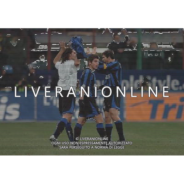 Milano 12-02-04 Inter-Juventus Coppa Italia Tim Cup 2003/04 nella foto adani esulta ph marco luzzani/ag aldo liverani s.a.s.