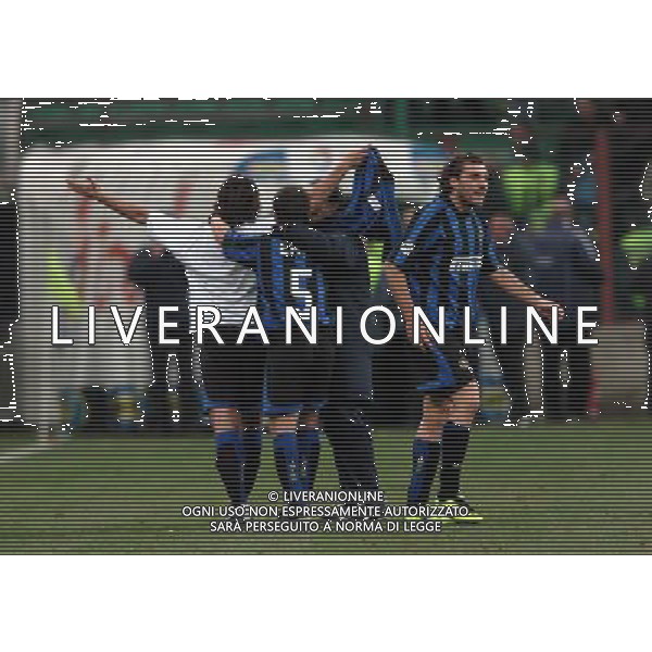 Milano 12-02-04 Inter-Juventus Coppa Italia Tim Cup 2003/04 nella foto adani esulta ph marco luzzani/ag aldo liverani s.a.s.