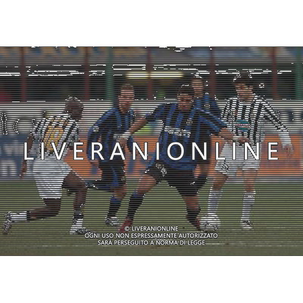 Milano 12-02-04 Inter-Juventus Coppa Italia Tim Cup 2003/04 nella foto adriano maresca appiah ph marco luzzani/ag aldo liverani s.a.s.