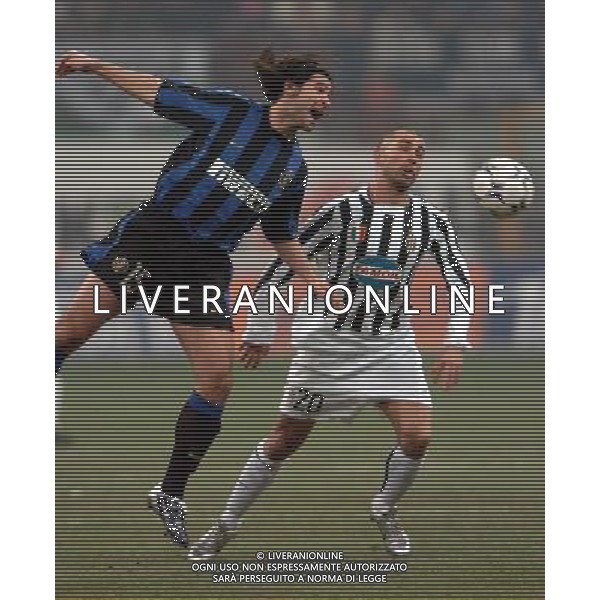 Milano 12-02-04 Inter-Juventus Coppa Italia Tim Cup 2003/04 nella foto di vaio adani ph marco luzzani/ag aldo liverani s.a.s.