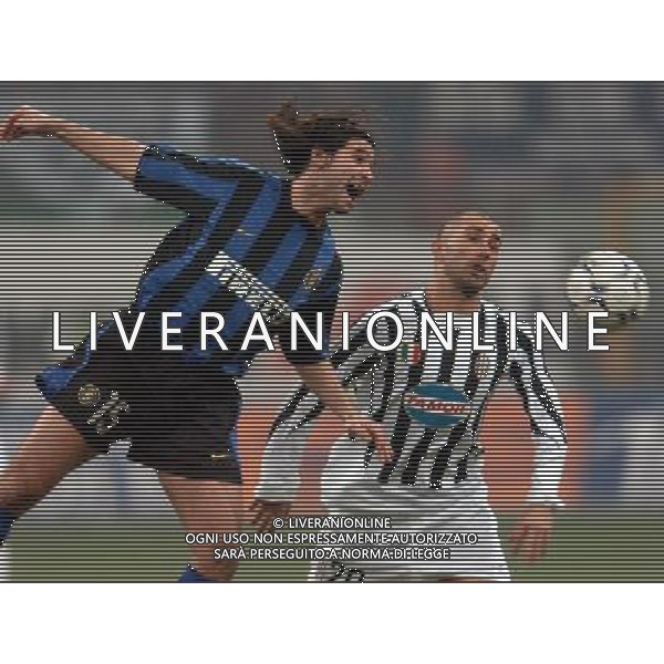 Milano 12-02-04 Inter-Juventus Coppa Italia Tim Cup 2003/04 nella foto di vaio adani ph marco luzzani/ag aldo liverani s.a.s.