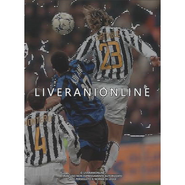 Milano 12-02-04 Inter-Juventus Coppa Italia Tim Cup 2003/04 nella foto legrottaglie adriano montero ph marco luzzani/ag aldo liverani s.a.s.