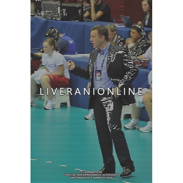 Trieste, 25/09 /2010. FIVB 2010 Men\'s World Championship Germania vs Serbia Gruppo F - 1 turno Nella foto: Igor Kolakovic, Coach Serbia Foto di Simone Ferraro / Ag. Aldo Liverani