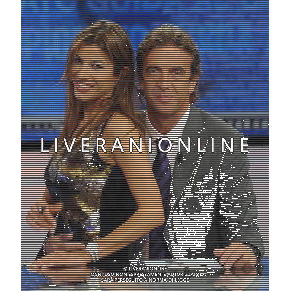 COLOGNO M.se (MI) 26/9/2010 STUDIO 11 DI MEDIASET VIA CINELANDIA, 5 TRASMISSIONE TELEVISIVA: -GUIDA AL CAMPIONATO- NELLA FOTO MINO TAVERI E SUSANNA PETRONE FOTO ROMANO/AG ALDO LIVERANI