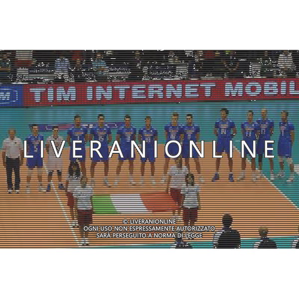 Campionati Mondiali Pallavolo maschile 1° giornata della prima fase Milano 25-09-2010 Italia - Giappone nella foto: la nazionale Italiana foto Garavaglia - ag. Aldo Liverani sas