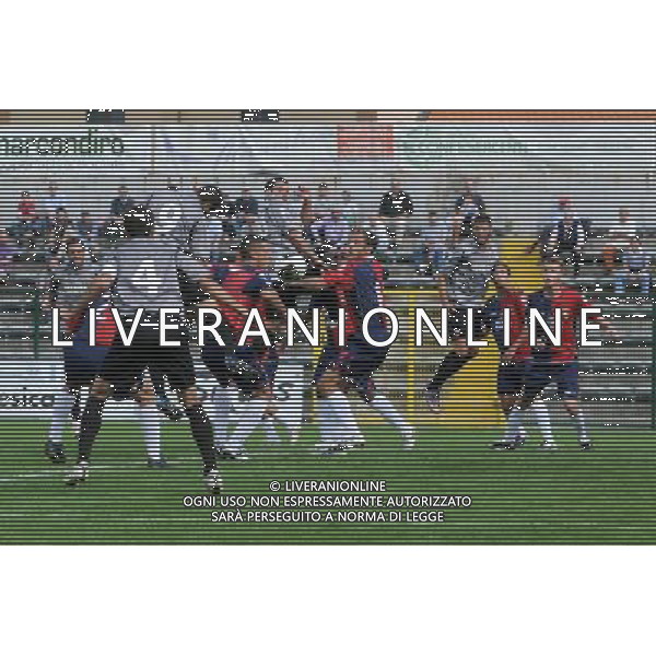 Campionato Lega PRO 1° Divisione girone A Alessandria 26-09-2010 Alessandria - Gubbio nella foto: mucchio selvaggio in area del Gubbio, Scappini (Alessandria) colpisce di testa foto Garavaglia - ag. Aldo Liverani sas