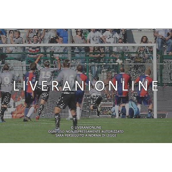 Campionato Lega PRO 1° Divisione girone A Alessandria 26-09-2010 Alessandria - Gubbio nella foto: l\'1 a 0 firmato da Martini foto Garavaglia - ag. Aldo Liverani sas