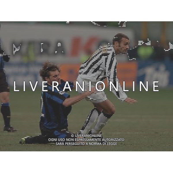 Milano 12-02-04 Inter-Juventus Coppa Italia Tim Cup 2003/04 nella foto montero vieri ph marco luzzani/ag aldo liverani s.a.s.