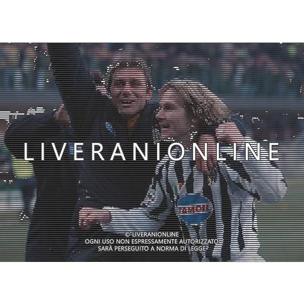 Milano 12-02-04 Inter-Juventus Coppa Italia Tim Cup 2003/04 nella foto nedved conte ph marco luzzani/ag aldo liverani s.a.s.