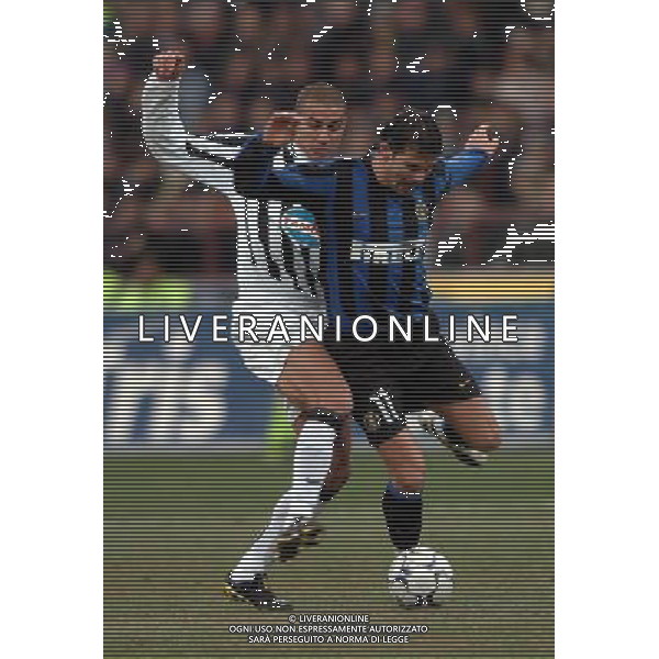 Milano 12-02-04 Inter-Juventus Coppa Italia Tim Cup 2003/04 nella foto trezeguet stancovic ph marco luzzani/ag aldo liverani s.a.s.