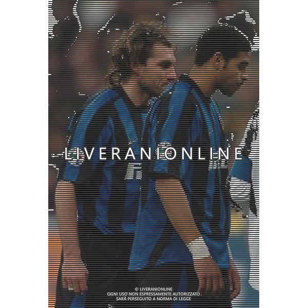 Milano 12-02-04 Inter-Juventus Coppa Italia Tim Cup 2003/04 nella foto vieri adriano ph marco luzzani/ag aldo liverani s.a.s.