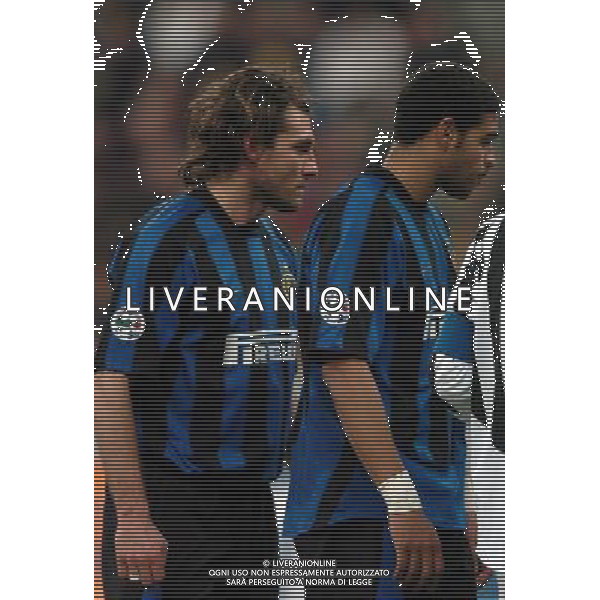 Milano 12-02-04 Inter-Juventus Coppa Italia Tim Cup 2003/04 nella foto vieri adriano ph marco luzzani/ag aldo liverani s.a.s.
