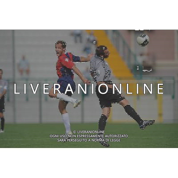 Campionato Lega PRO 1° Divisione girone A Alessandria 26-09-2010 Alessandria - Gubbio nella foto: Marco Briganti (Gubbio) a SX e Stefano Scappini (Alessandria) foto Garavaglia - ag. Aldo Liverani sas