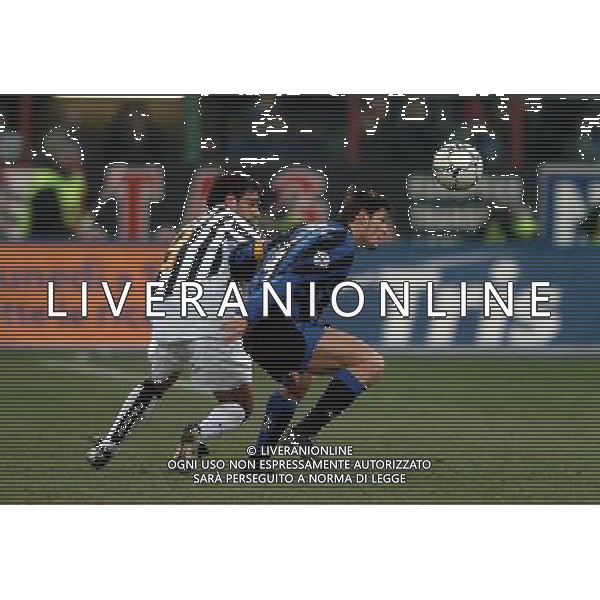 Milano 12-02-04 Inter-Juventus Coppa Italia Tim Cup 2003/04 nella foto zanetti miccoli ph marco luzzani/ag aldo liverani s.a.s.