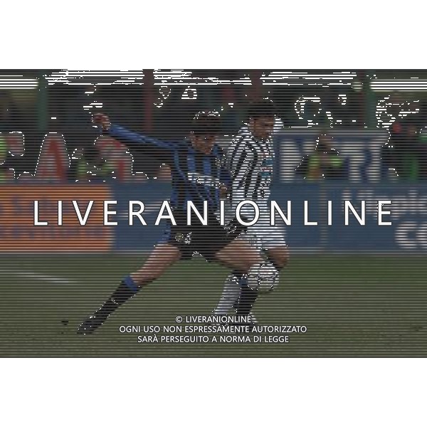 Milano 12-02-04 Inter-Juventus Coppa Italia Tim Cup 2003/04 nella foto zanetti miccoli ph marco luzzani/ag aldo liverani s.a.s.