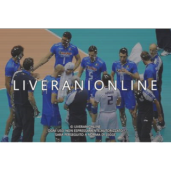 Campionati Mondiali Pallavolo maschile FIVB 3¡ giornata della prima fase Milano 27-09-2010 Italia - Iran nella foto: timeout Italia foto Garavaglia - ag. Aldo Liverani sas
