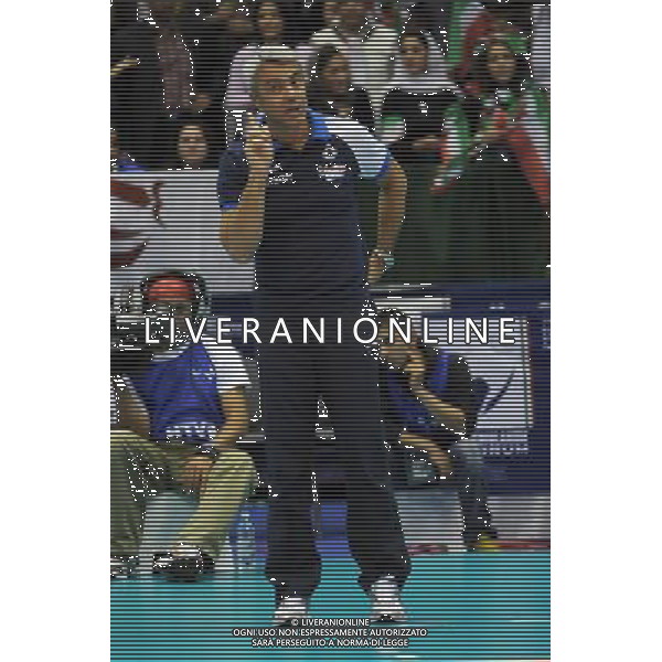 Campionati Mondiali Pallavolo maschile FIVB 3Á giornata della prima fase Milano 27-09-2010 Italia - Iran nella foto: l\'allenatore Andrea Anastasi foto Garavaglia - ag. Aldo Liverani sas