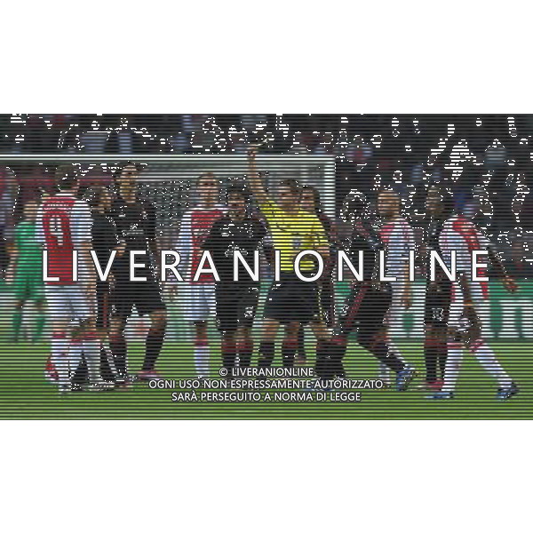 UEFA Champions League 2010/2011 Gruppo G Amsterdam (Olanda) - 28.09.2010 Ajax-Milan Nella Foto:ammonizione flamini /Ph.Vitez-Ag. Aldo Liverani