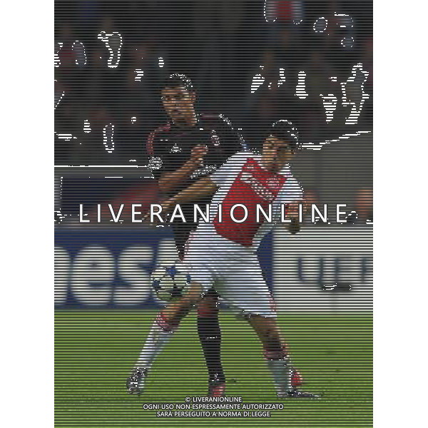 UEFA Champions League 2010/2011 Gruppo G Amsterdam (Olanda) - 28.09.2010 Ajax-Milan Nella Foto:suarez thiago silva /Ph.Vitez-Ag. Aldo Liverani