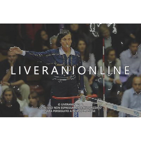 Trieste, 26/09 /2010. FIVB 2010 Men\'s World Championship Polonia vs Germania Gruppo F - 2 turno Nella foto: il primo arbitro Salvatore Patty, USA Foto di Simone Ferraro / Liverani