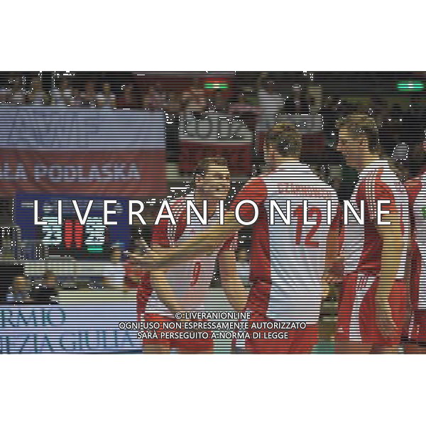 Trieste, 27/09 /2010. FIVB 2010 Men\'s World Championship Serbia vs Polonia Gruppo F - 3 turno Nella foto: Esultanza Polonia Foto di Simone Ferraro / Liverani