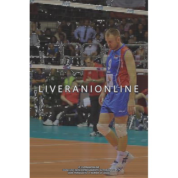 Trieste, 27/09 /2010. FIVB 2010 Men\'s World Championship Serbia vs Polonia Gruppo F - 3 turno Nella foto: Grbic Nikola, delusione Foto di Simone Ferraro / Liverani