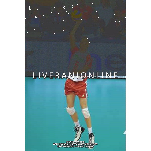 Trieste, 27/09 /2010. FIVB 2010 Men\'s World Championship Serbia vs Polonia Gruppo F - 3 turno Nella foto: Zagumny Pawel Foto di Simone Ferraro / Liverani