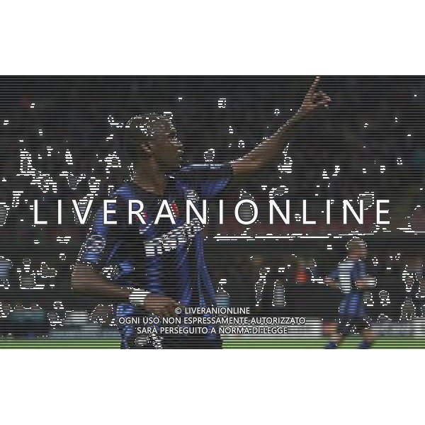 Inter - Werder Brema Champions League 29/09/2010 nella foto esultanza dopo il gol di samuel eto\'o ©Luzzani/Agenzia Aldo Liverani Sas