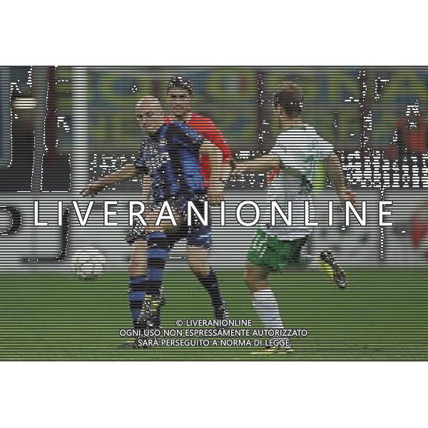 Milano 29-09-2010 Champions League 2010/11 inter-werder brema 4:0 nella foto esteban cambiasso e daniel jensen ph marco luzzani/ag aldo liverani s.a.s.