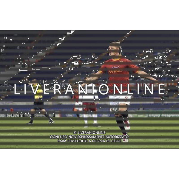 Roma - 28/09/2010 - Stadio Olimpico - Uefa Champions League 2010/2011 - Fase a gironi - Gruppo E - Roma vs CFR Cluj - nella foto: L\'esultanza di Philippe MEXES dopo il gol dell\'1 a 0 ph. Corradetti/Aldo LIVERANI Sas