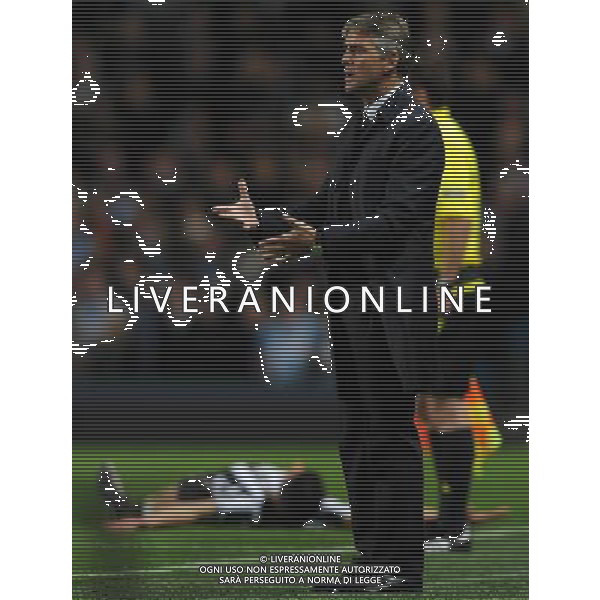 UEFA Europa League 2010/2011 Manchester (Inghilterra) - 30.09.2010 Manchester City-Juventus Nella Foto:rabbia di roberto mancini esultanza iaquinta /Ph.Vitez-Ag. Aldo Liverani
