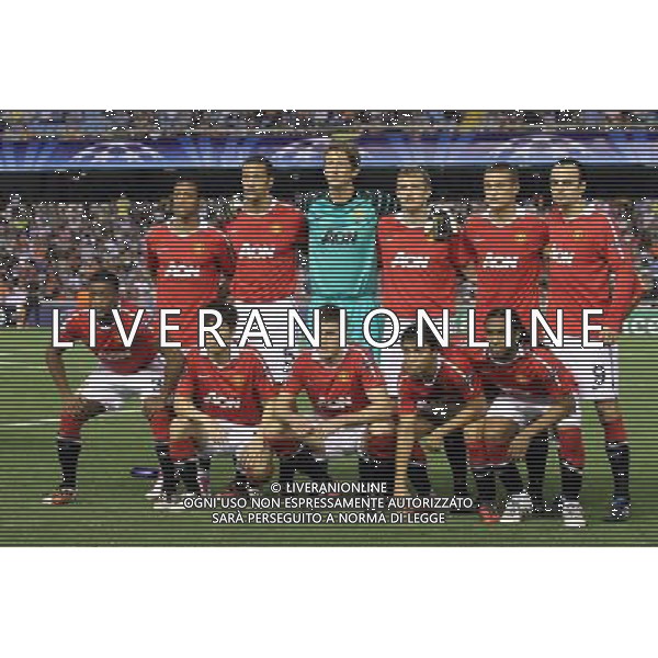20100929 Champions ligue girone C Valencia / Manchester united nella foto: formazione Manchester United 2010/11 Ph.Liverani / Romano
