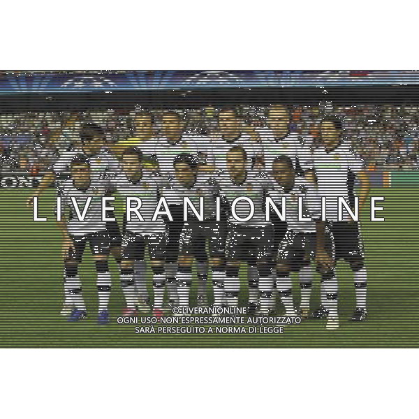 20100929 Champions ligue girone C Valencia / Manchester united nella foto: formazione Valencia 2010/11 Ph.Liverani / Romano