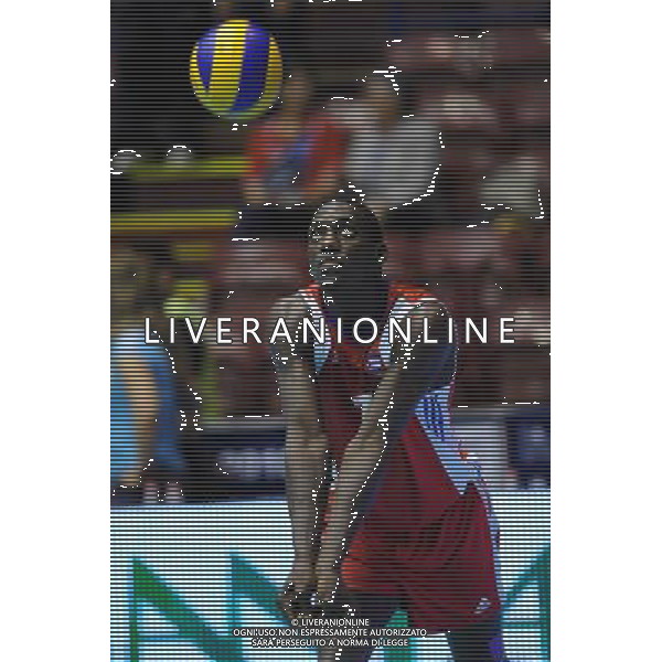 Campionati Mondiali Pallavolo maschile FIVB 1¡ giornata della seconda fase Milano 30-09-2010 Cuba - Serbia nella foto: Osmany Roberto Camejo (Cuba) foto Garavaglia - ag. Aldo Liverani sas