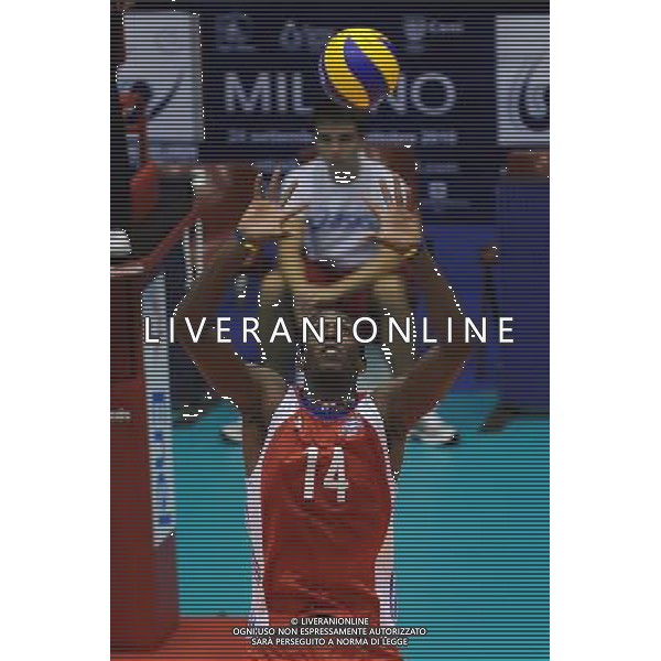 Campionati Mondiali Pallavolo maschile FIVB 1¡ giornata della seconda fase Milano 30-09-2010 Cuba - Serbia nella foto: Rayed Hierrezuelo Aguirre (Cuba) foto Garavaglia - ag. Aldo Liverani sas