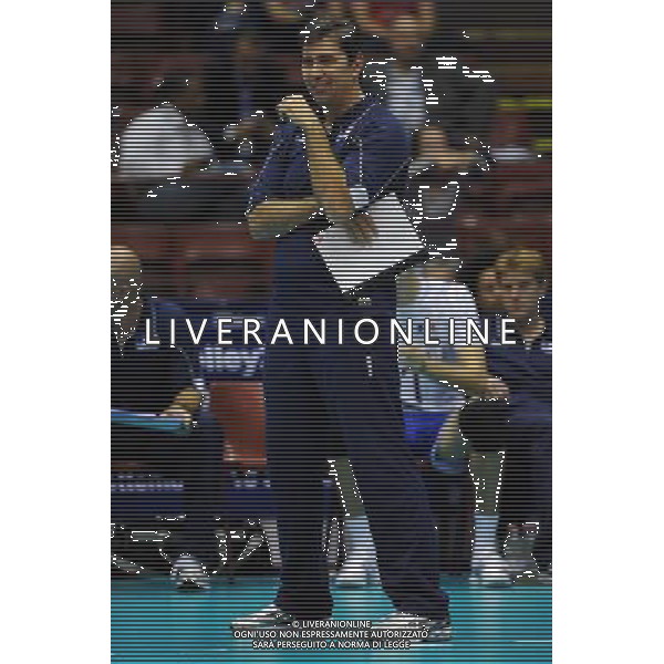 Campionati Mondiali Pallavolo maschile FIVB 1¡ giornata della seconda fase Milano 30-09-2010 Francia - Argentina nella foto: Philippe Blain allenatore della Francia foto Garavaglia - ag. Aldo Liverani sas