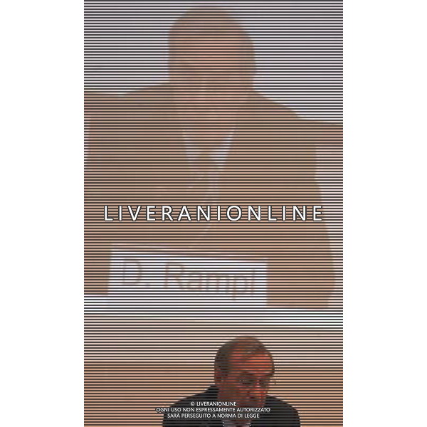 MILANO 01-10-2010 ECONOMIA CONFERENZA DI PRESENTAZIONE DEL NUOVO AMMINISTRATORE DELEGATO DI - UNICREDIT BANCA - FEDERICO GHIZZONI nella foto PRESIDENTE UNICREDIT DIETER RAMPL ph.Fiochi/AG ALDO LIVERANI SAS