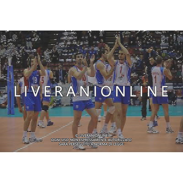 Campionati Mondiali Pallavolo maschile FIVB 3° giornata della seconda fase Milano 2-10-2010 Serbia - Messico nella foto: la Serbia avanza alla terza fase foto Garavaglia - ag. Aldo Liverani sas