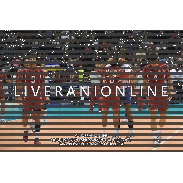 Campionati Mondiali Pallavolo maschile FIVB 3° giornata della seconda fase Milano 2-10-2010 Serbia - Messico nella foto: il Messico esce dal Mondiale foto Garavaglia - ag. Aldo Liverani sas