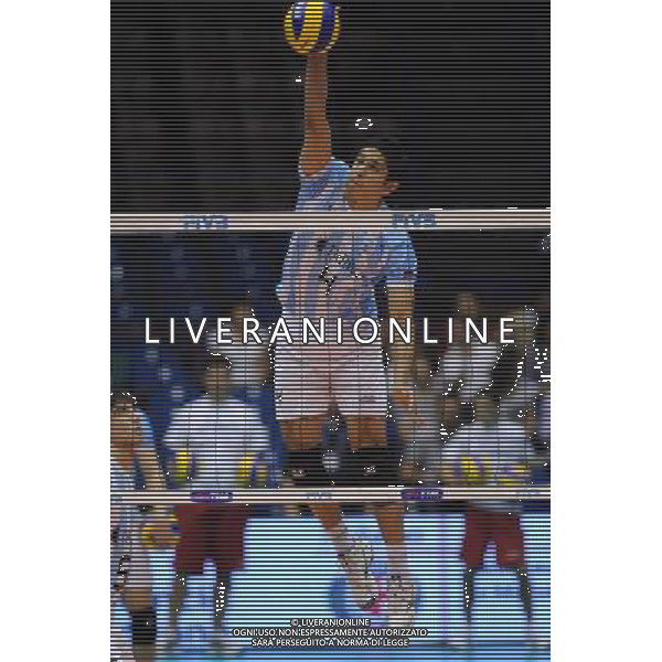 Campionati Mondiali Pallavolo maschile FIVB 3° giornata della seconda fase Milano 2-10-2010 Argentina - Giappone nella foto: Lucas Ocampo (Argentina) foto Garavaglia - ag. Aldo Liverani sas
