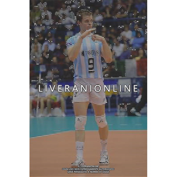 Campionati Mondiali Pallavolo maschile FIVB 3° giornata della seconda fase Milano 2-10-2010 Argentina - Giappone nella foto: Rodrigo Quiroga (Argentina) foto Garavaglia - ag. Aldo Liverani sas